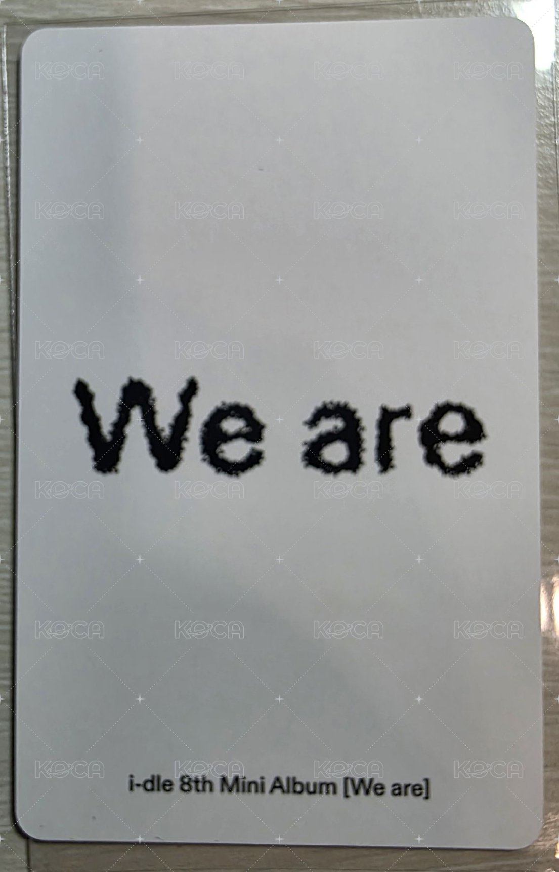 We are kms 1.0 特典卡 v1 背面