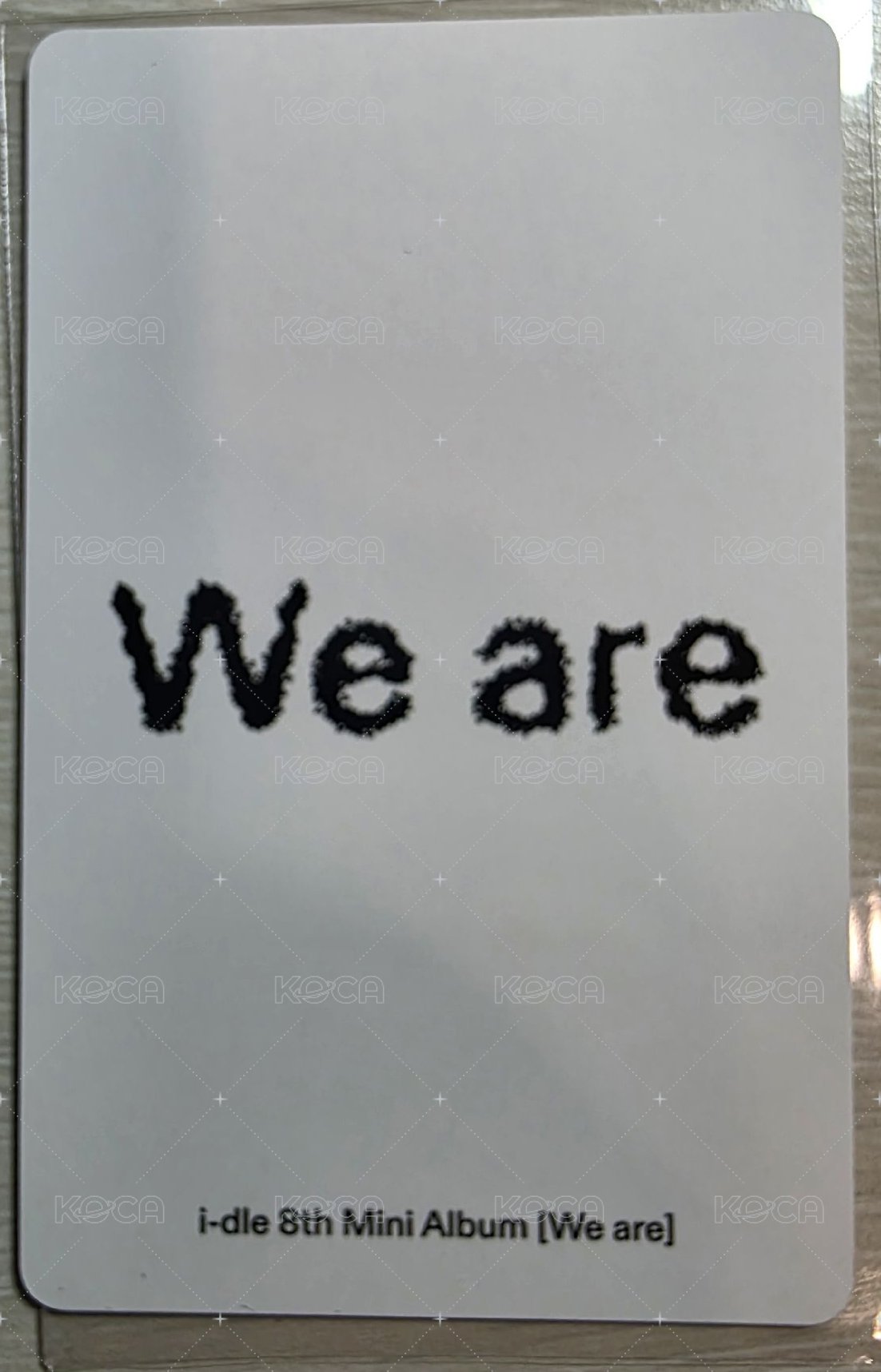 We are kms 1.0 特典卡 v3 背面