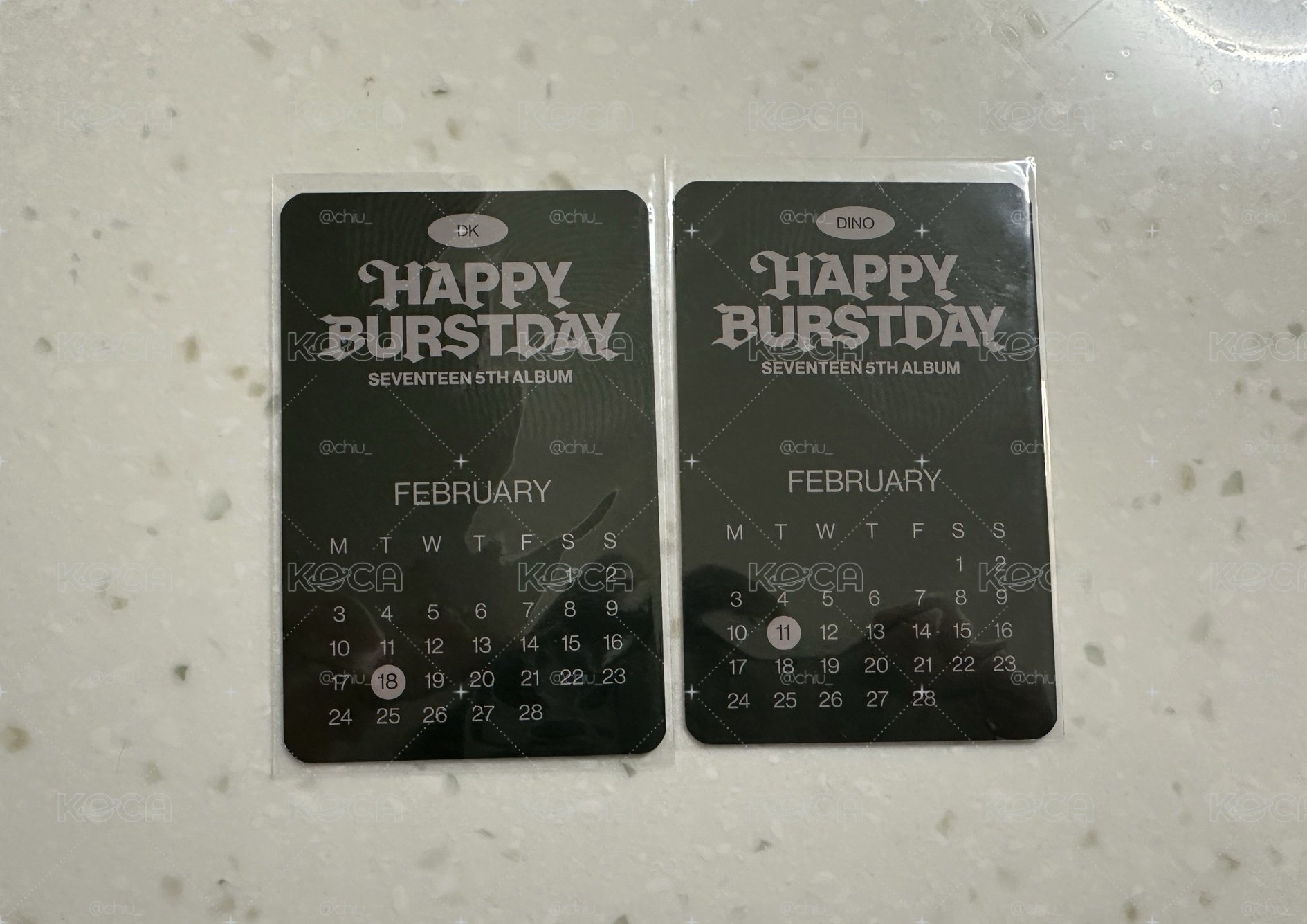 正五克拉盤Mp特典 生日卡背