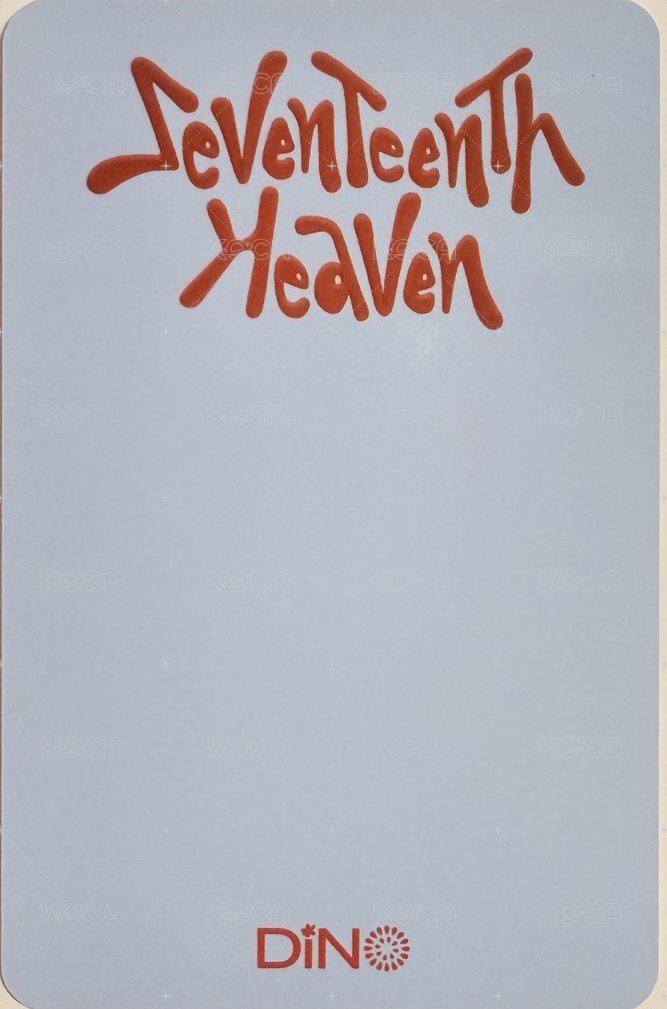 MINI11 mp carat ver. 特典卡  背面