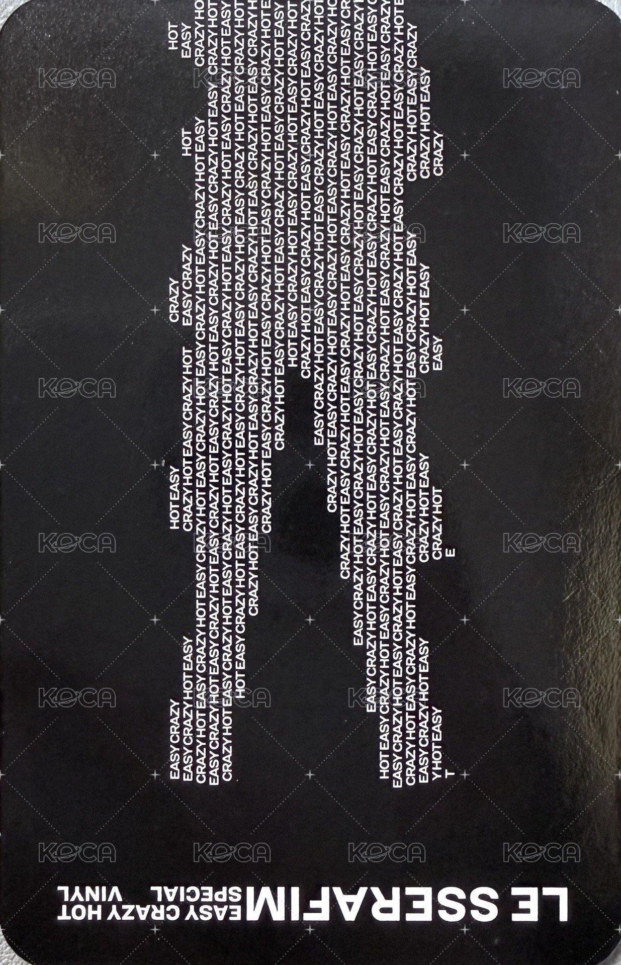 官方周邊 黑膠 專輯卡 (Black) 背面