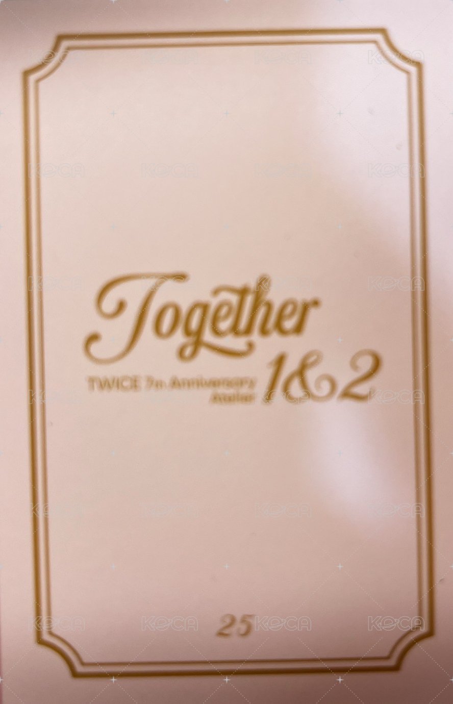 七週年 隨機卡  背面