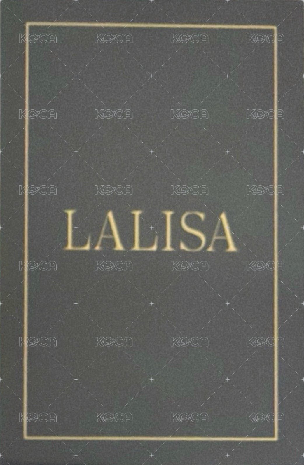 LALISA yg 首批限量卡 專輯卡  背面