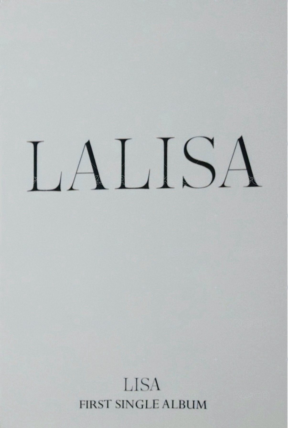 LALISA KMStore 簽售卡  背面