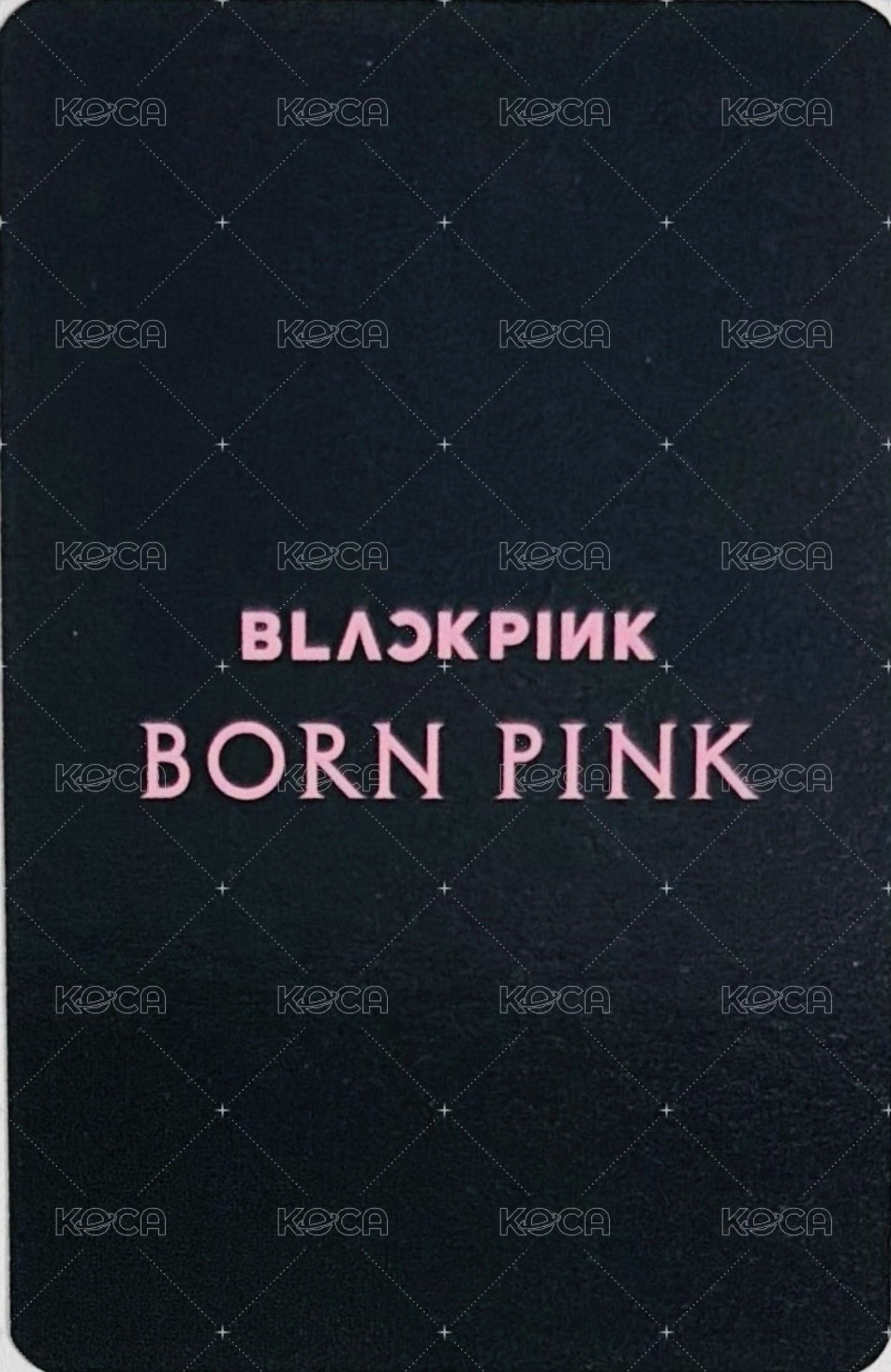 BORN PINK Starone 特典卡  背面