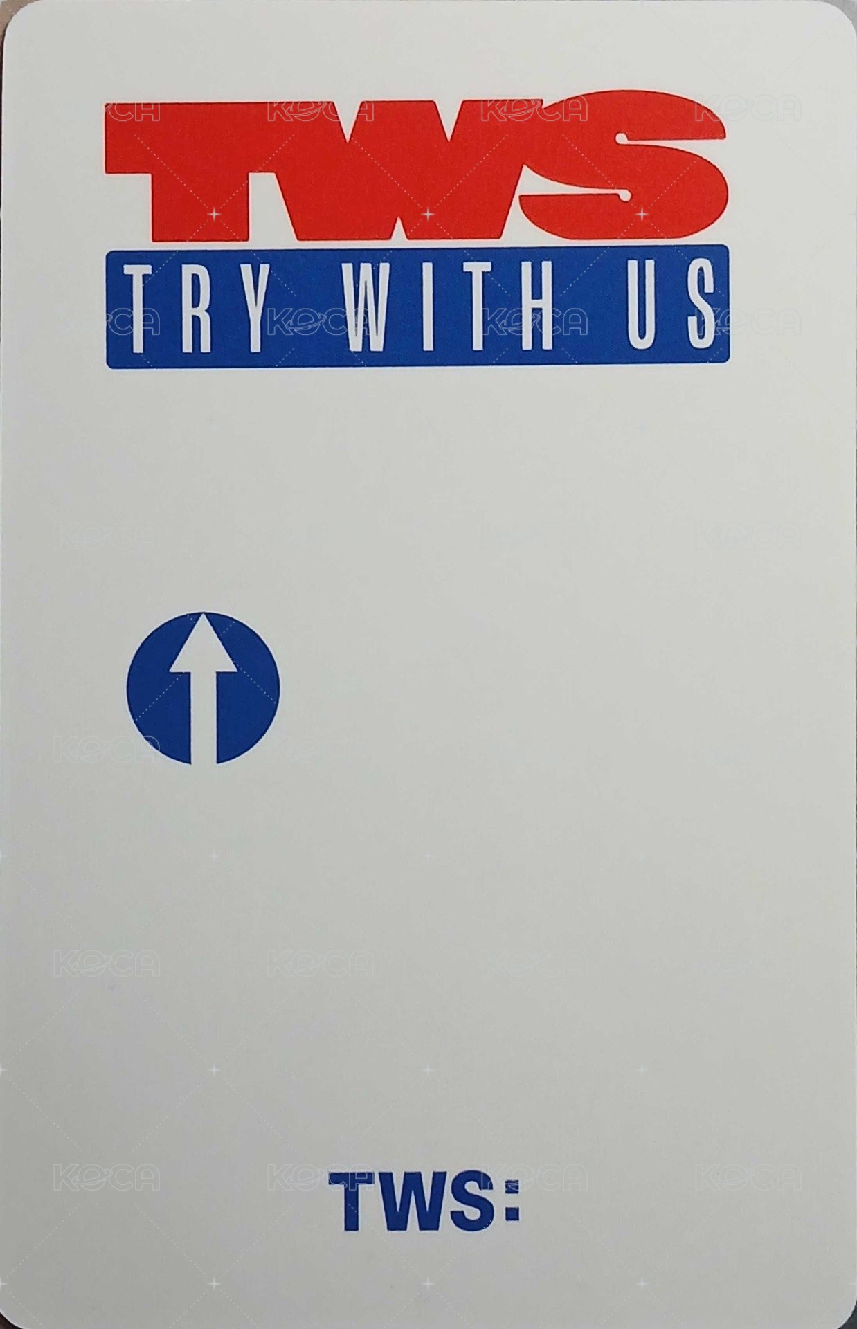 TRY WITH US yzy 4.0 簽售卡  背面