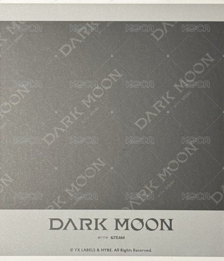 DARK MOON 暗月展 2025相框_拍立得 周邊卡  背面