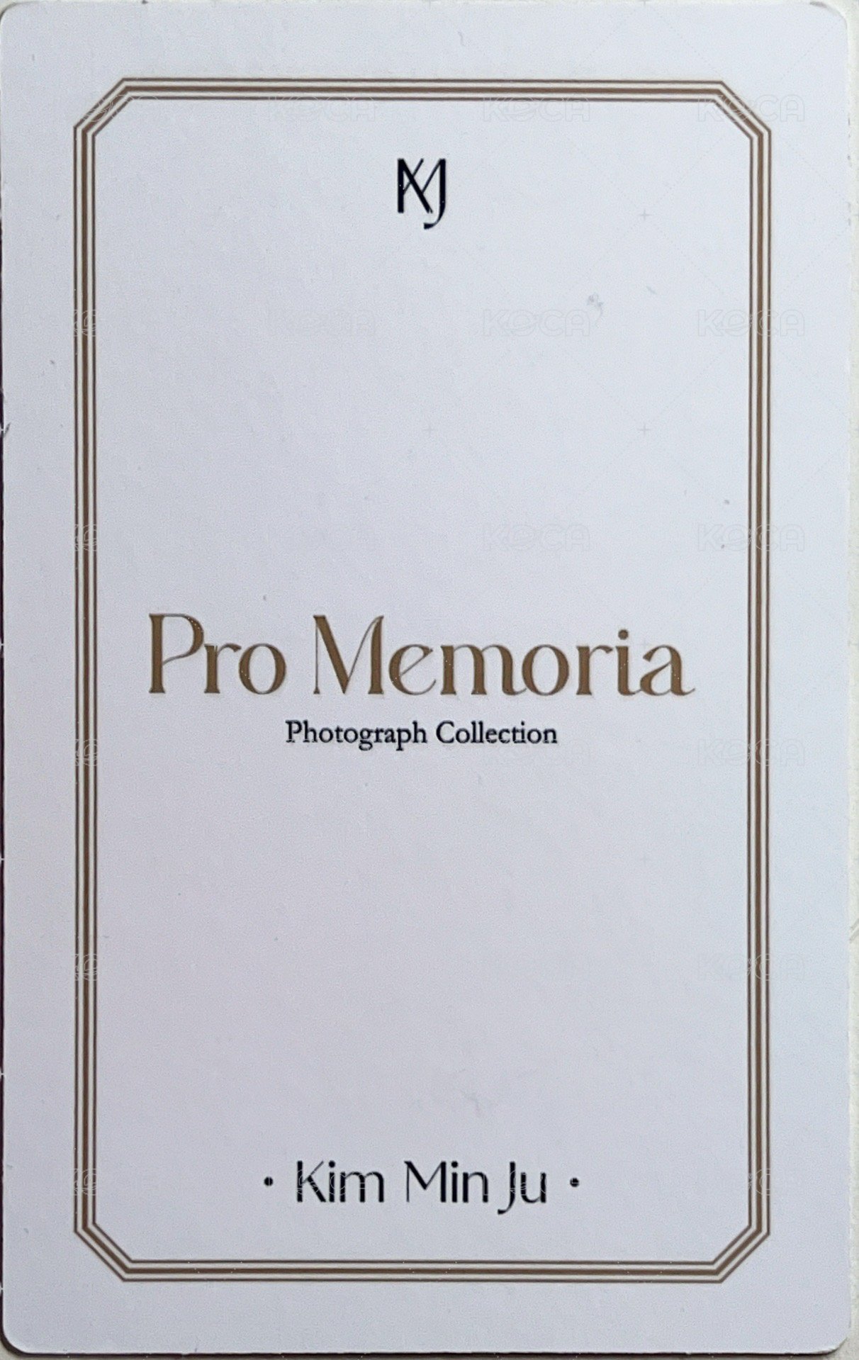 Pro Memoria 周邊卡 寫真隨機小卡 背面