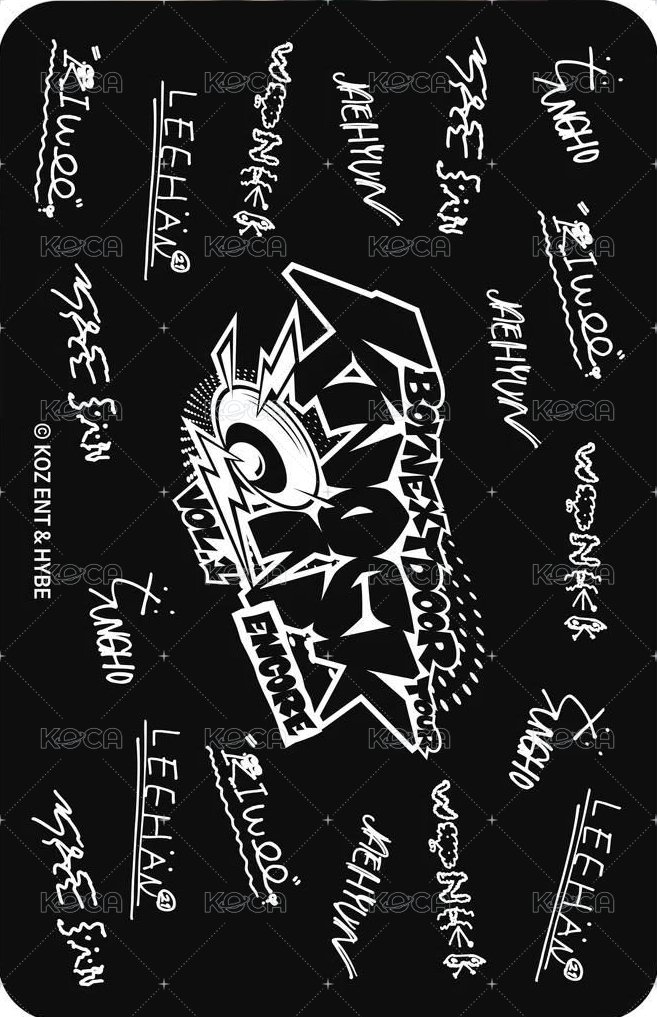 Knock On 巡迴 wvs 日安 特典卡 P席禮 團卡 背面