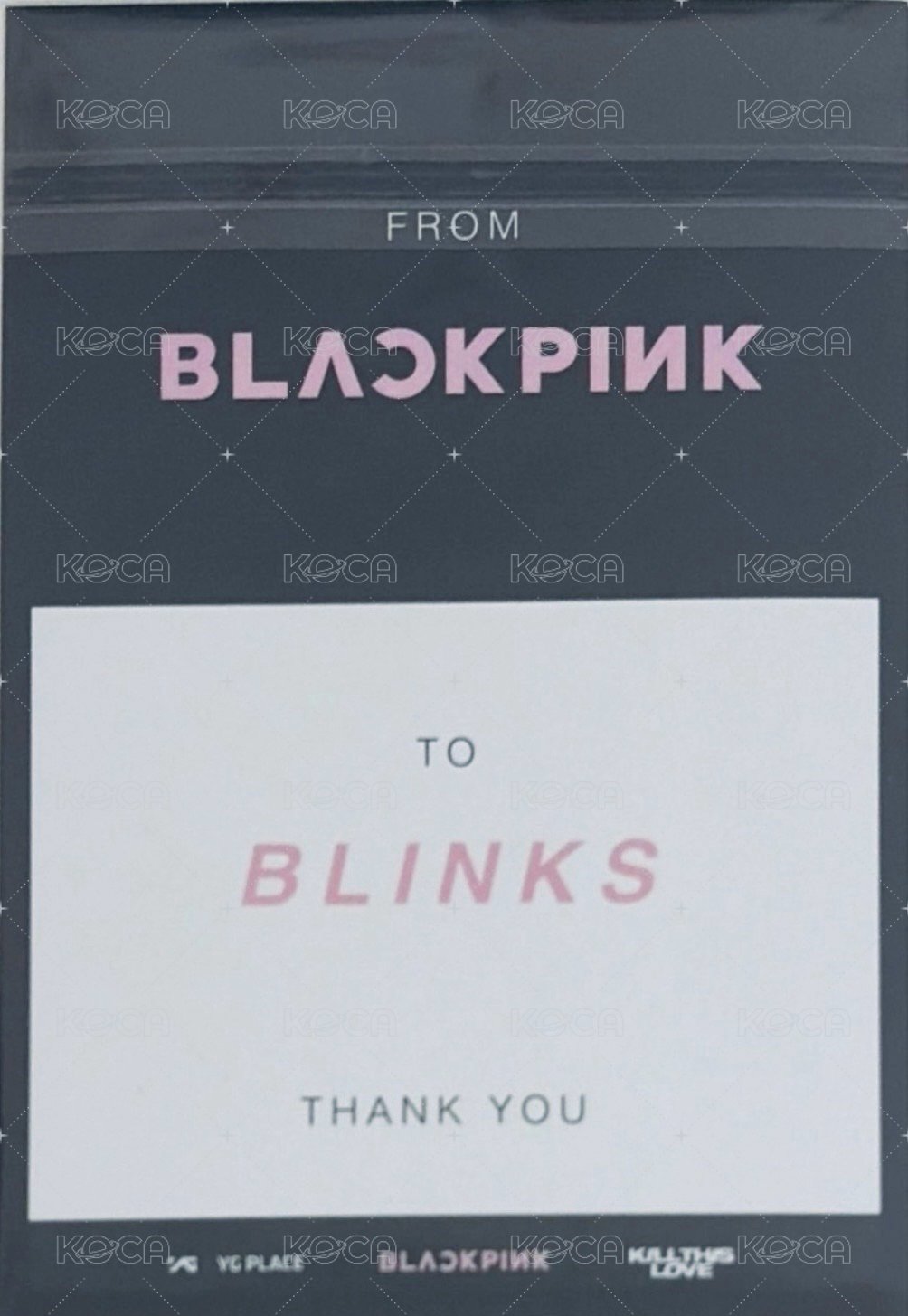 Kill This Love 泰國滿額 明信片  背面