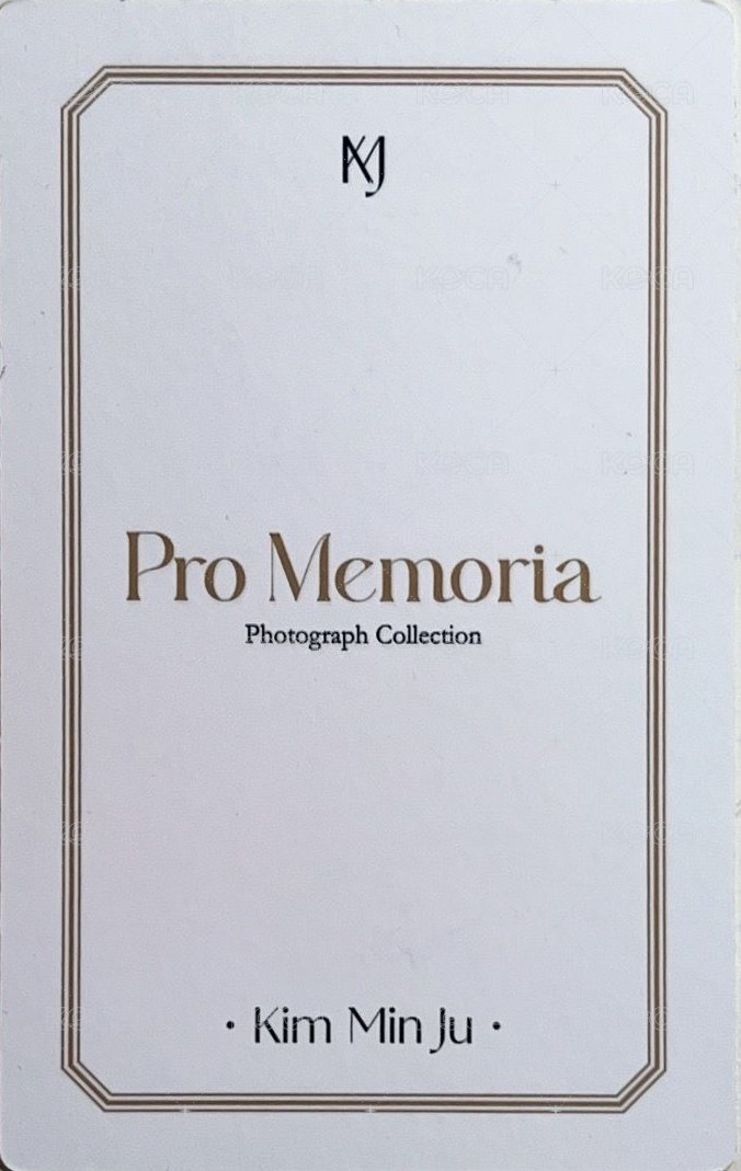 Pro Memoria 周邊卡 寫真隨機小卡 背面