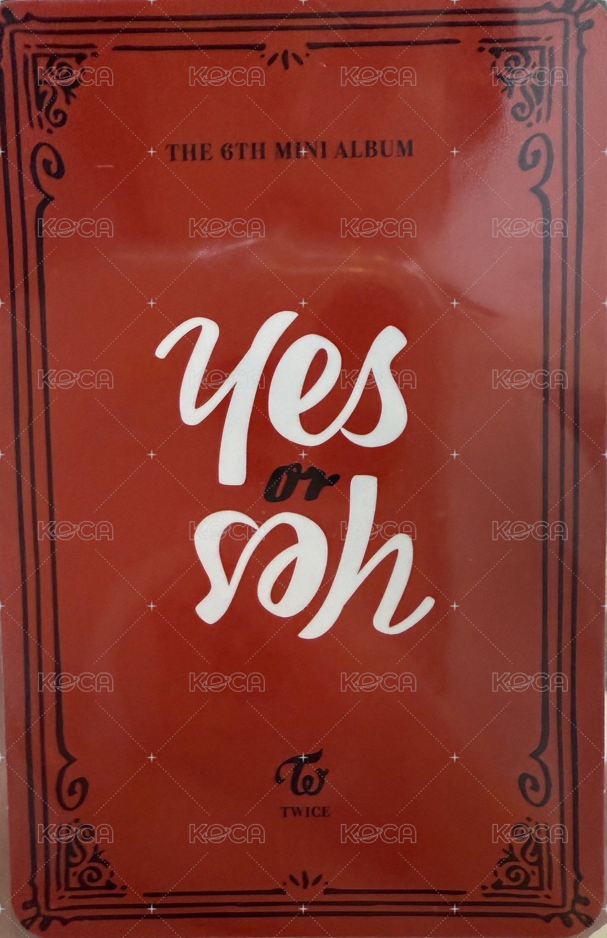 YES or YES 專輯卡  背面