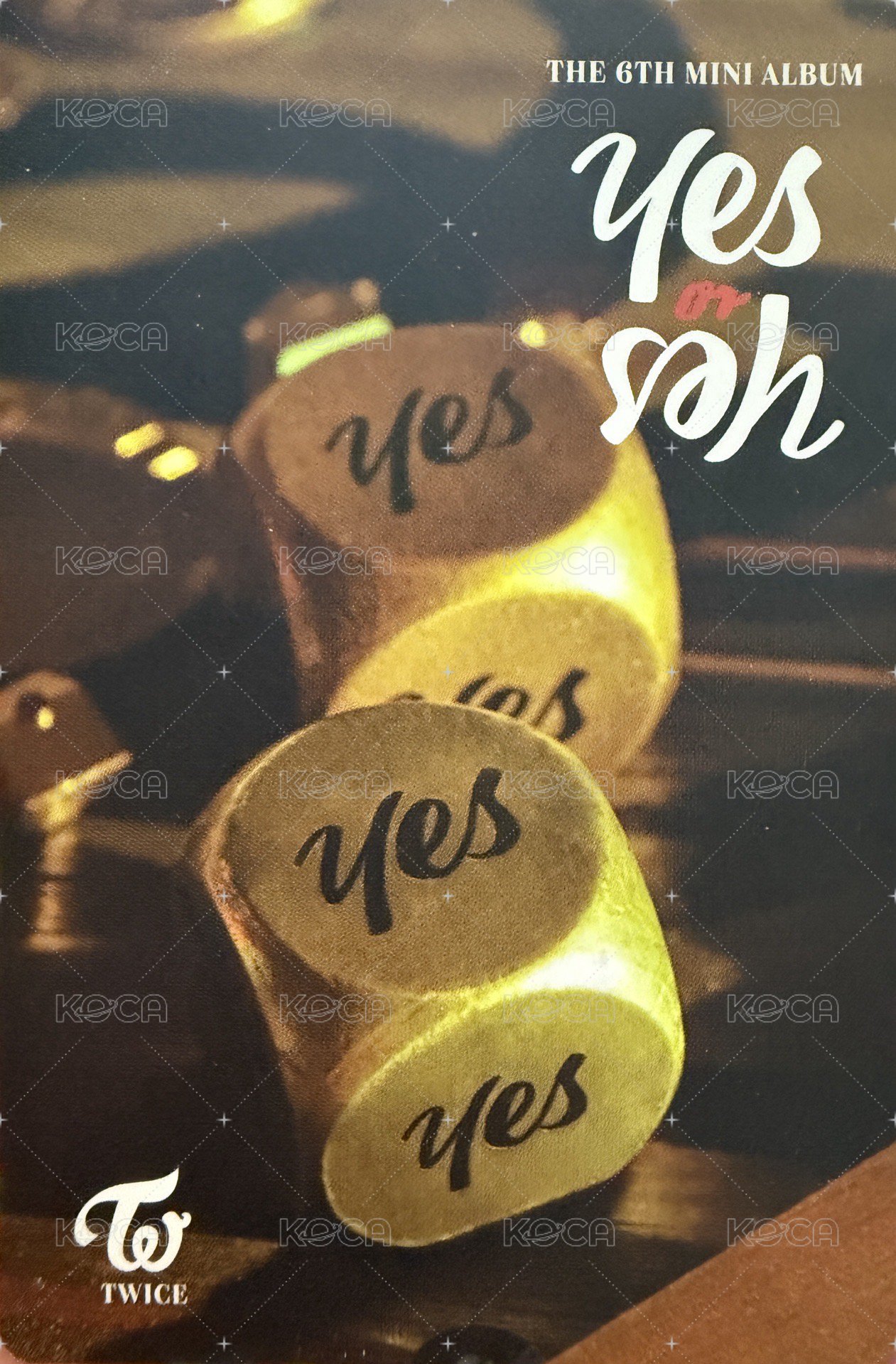 YES or YES 專輯卡  背面