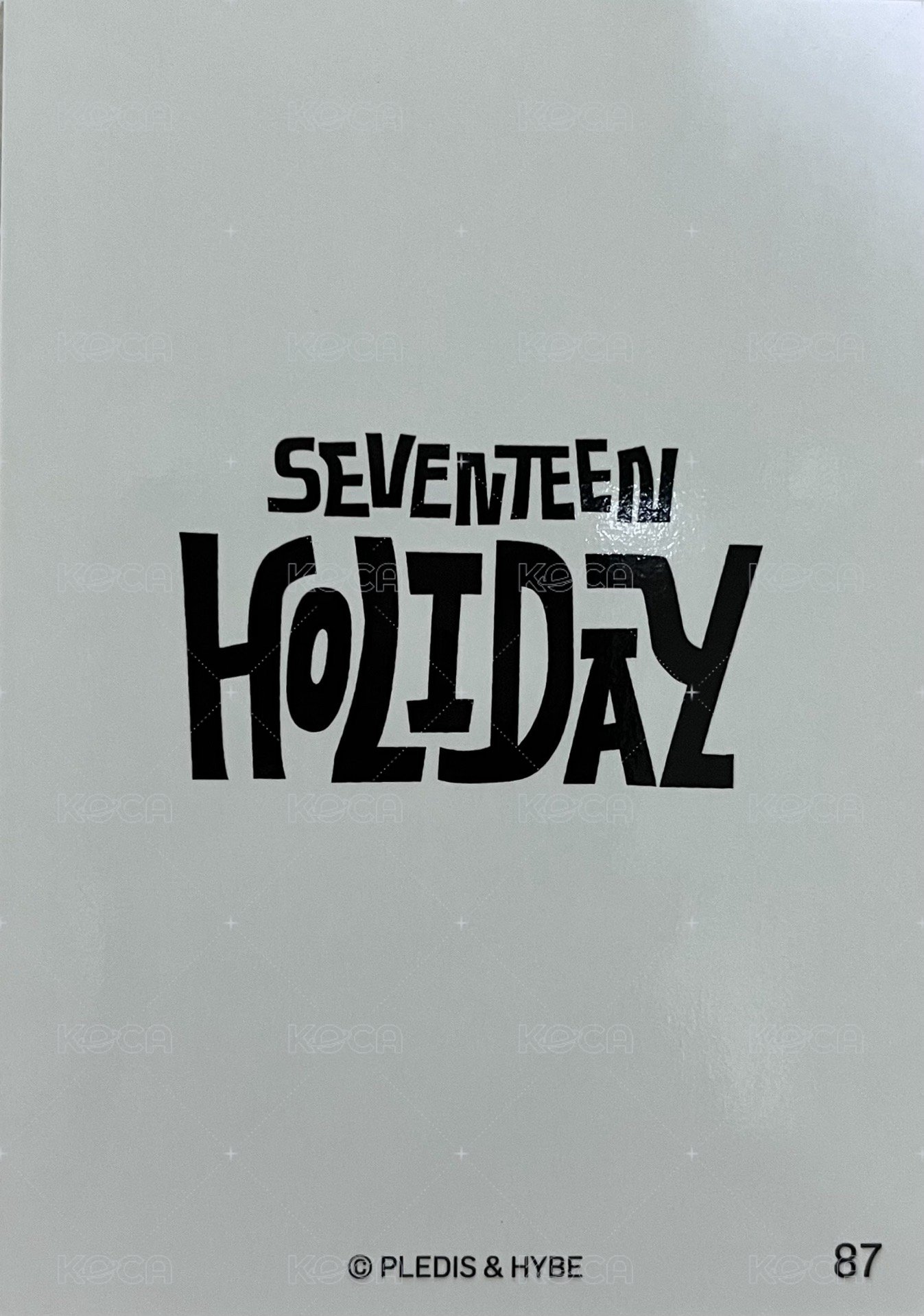 25‘fm holiday 周邊卡 行李掛牌卡 背面