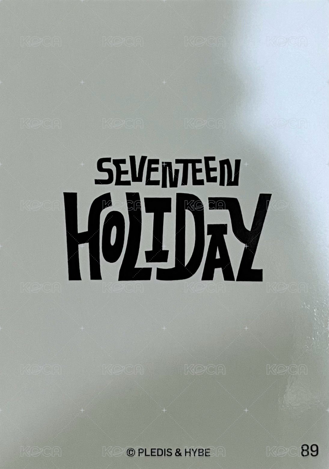 25‘fm holiday 周邊卡 行李掛牌卡 背面