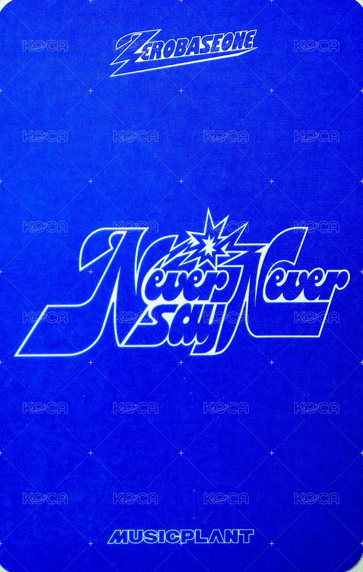 正規一 mp 特典卡 吐舌 ver. 背面