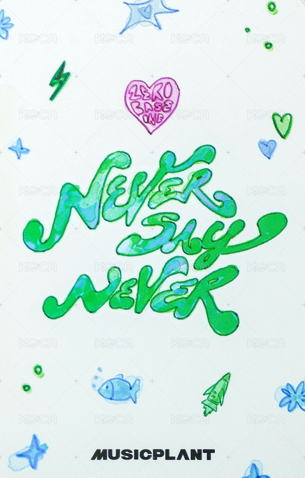 正規一 mp 特典卡 有線耳機 ver. 背面