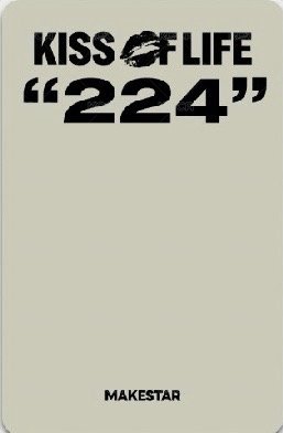 224 ms 線上11.0 簽售卡 牛角扣大衣 背面