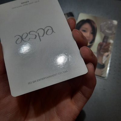 aespa手燈卡一套（冬嚴重廠損