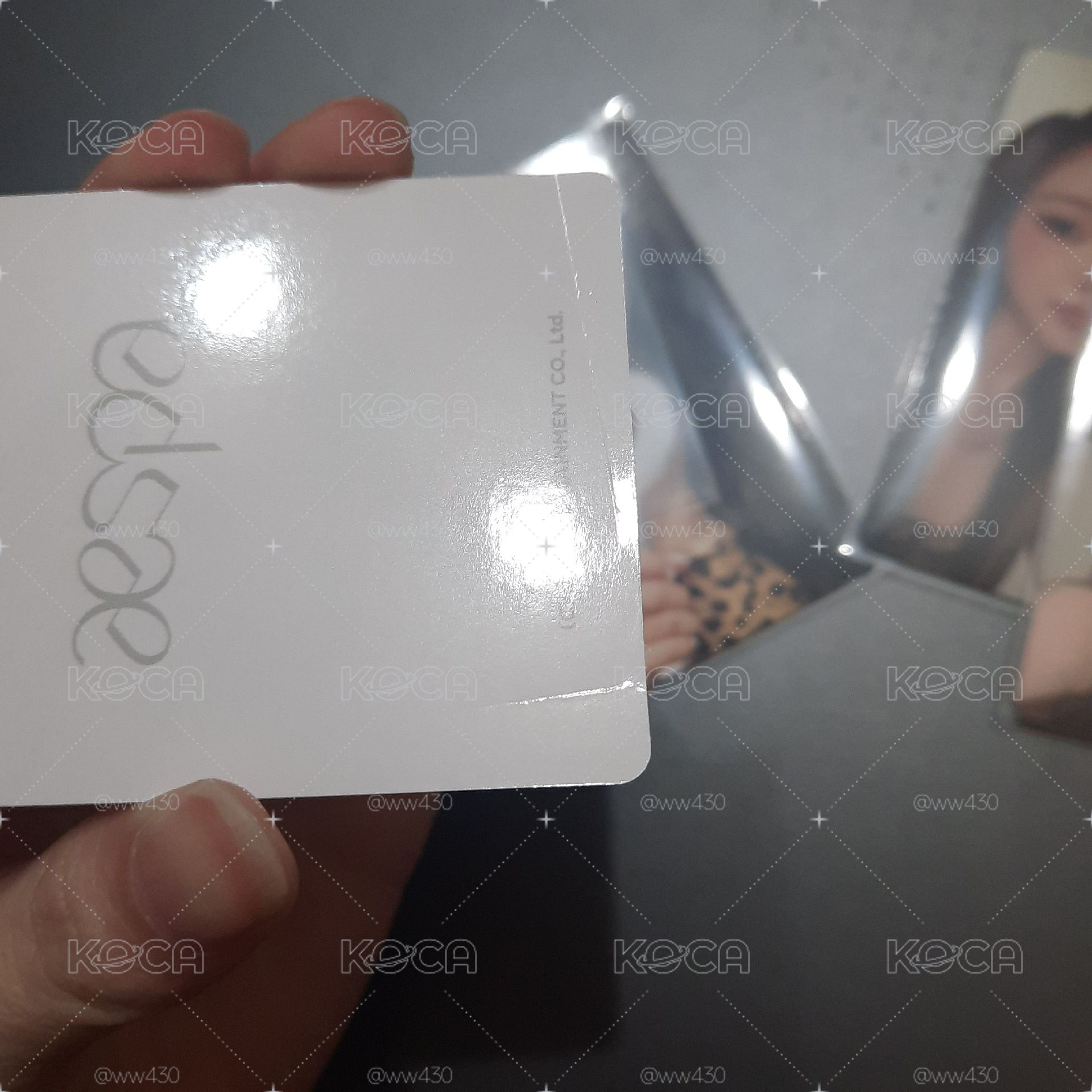 aespa手燈卡一套（冬嚴重廠損