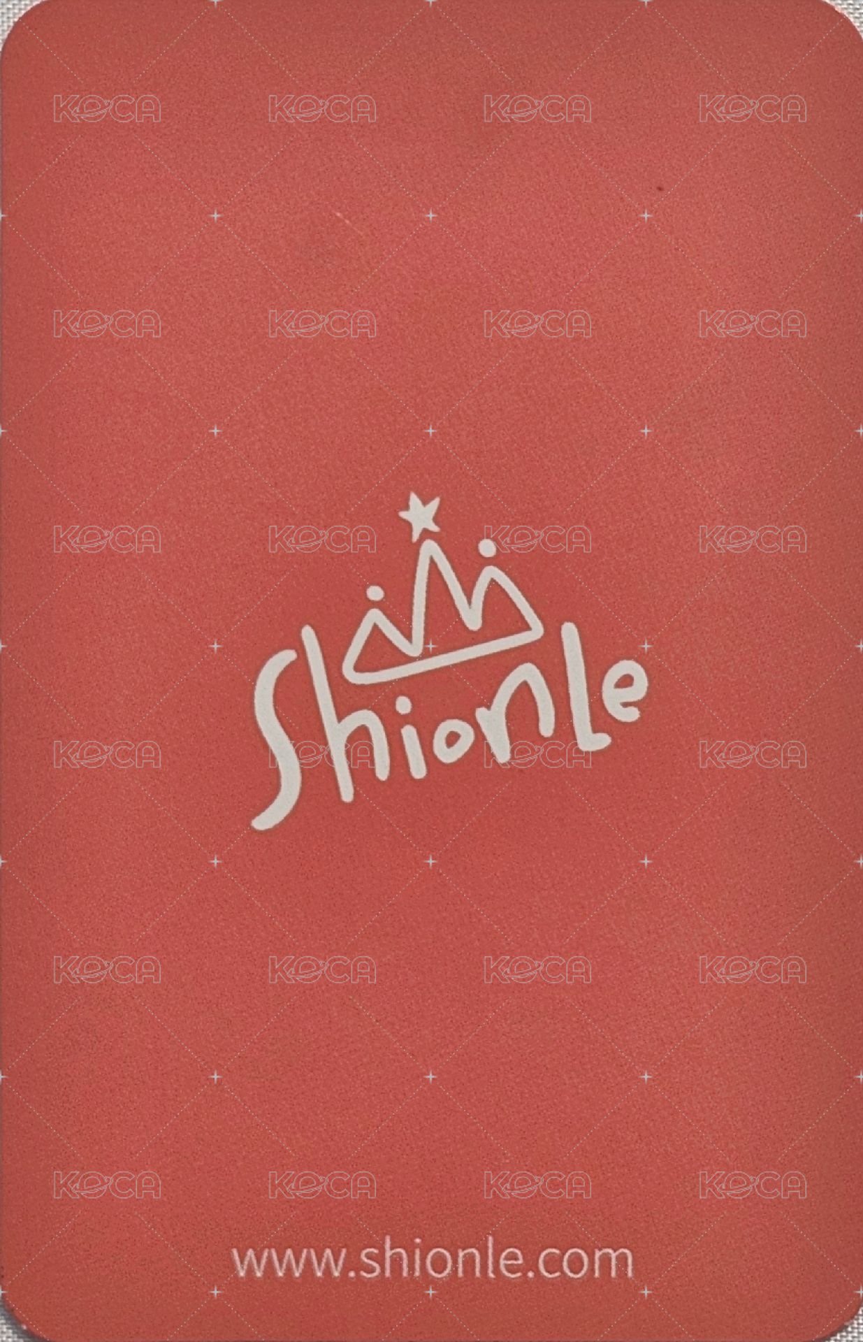 代言 代言卡 Shionle 背面