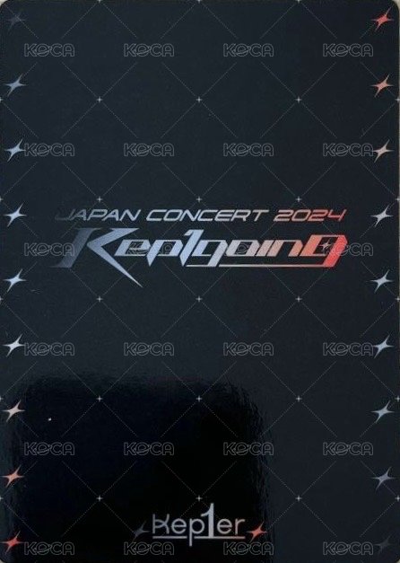 24'日巡 入場卡 / 場限卡 座席卡 背面