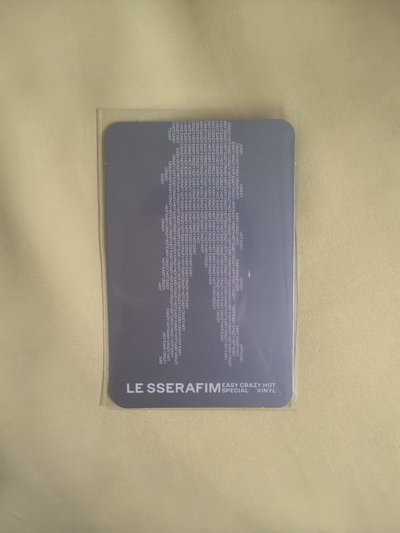 官方周邊 黑膠 專輯卡 (Silver)（Kazuha 中村一葉）