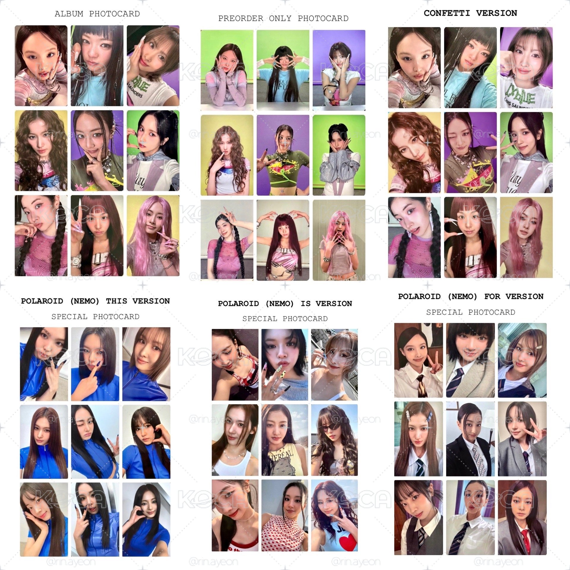 Twice this is for 專輯小卡