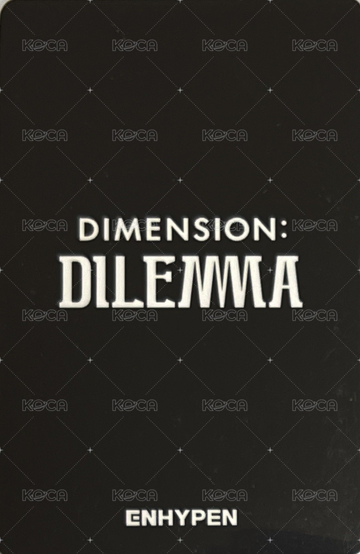 正一 yzy 特典卡  背面