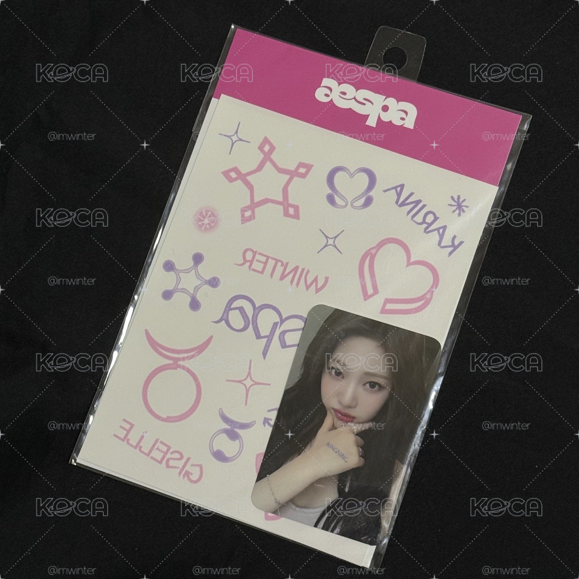 aespa 紋身貼寧