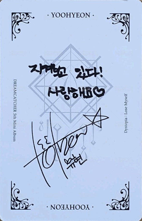 迷你五輯 專輯卡  背面