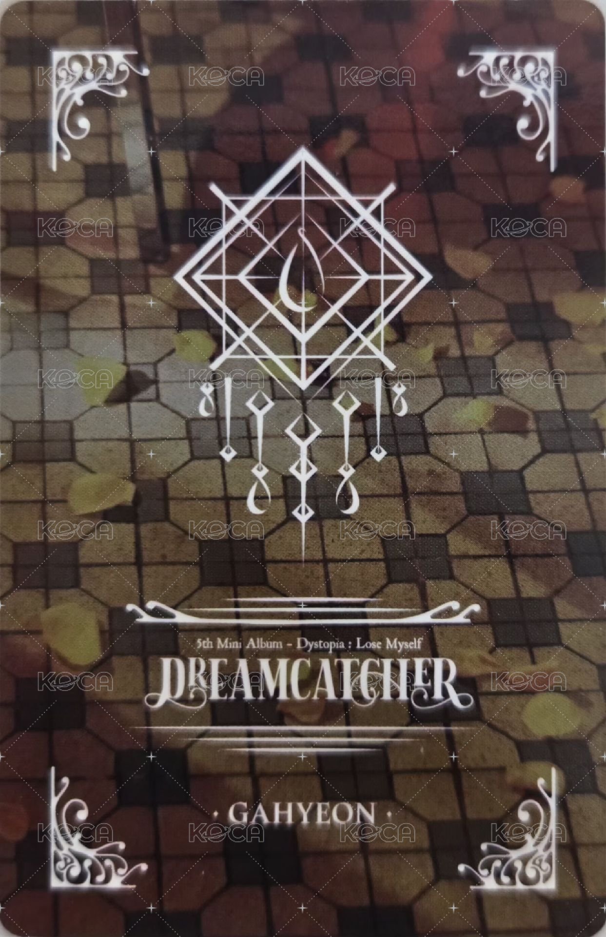 迷你五輯 專輯卡  背面