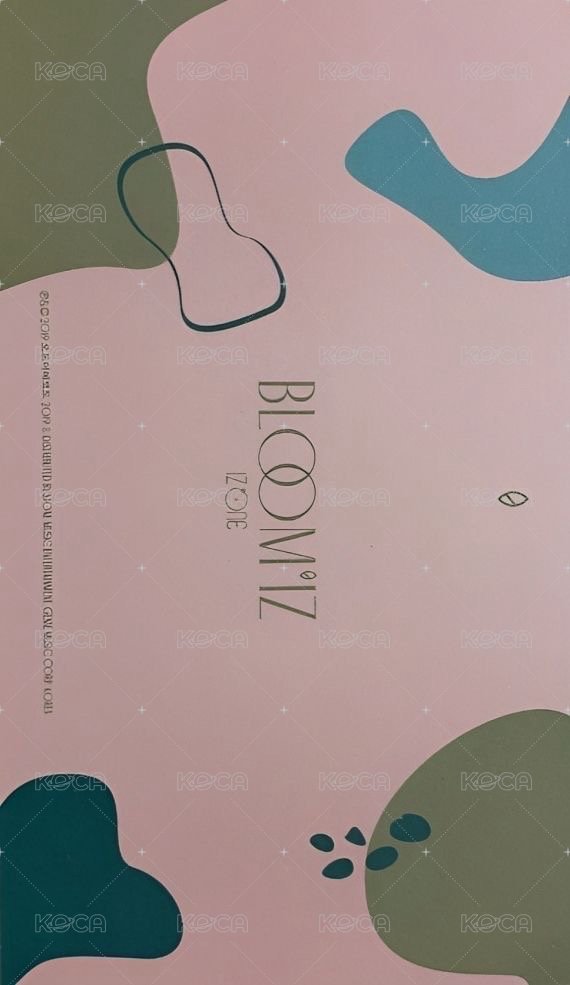 BLOOM*IZ 明信片 I WILL版 背面