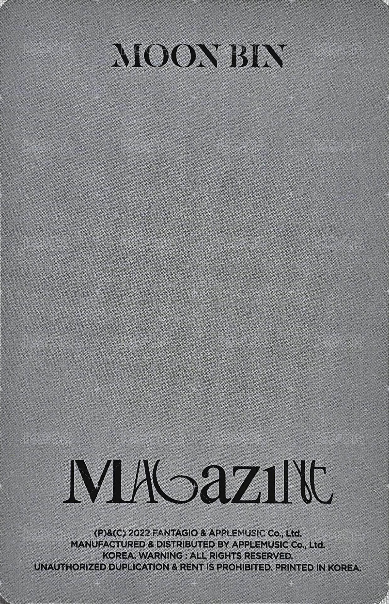 花生寫真 周邊卡 Only kit 背面