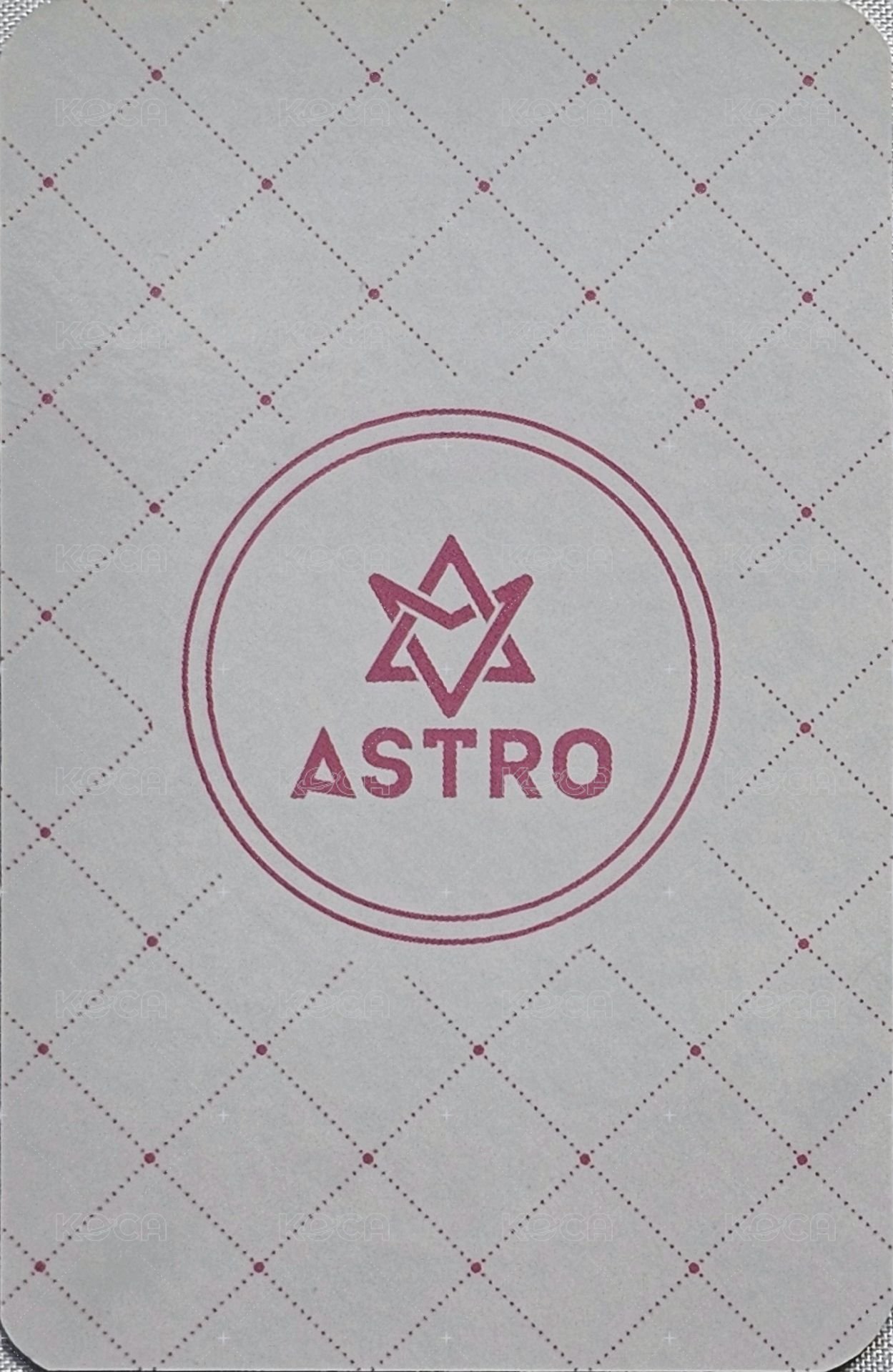 ASTRO&ROROHA POP UP in Japan 隨機卡  背面
