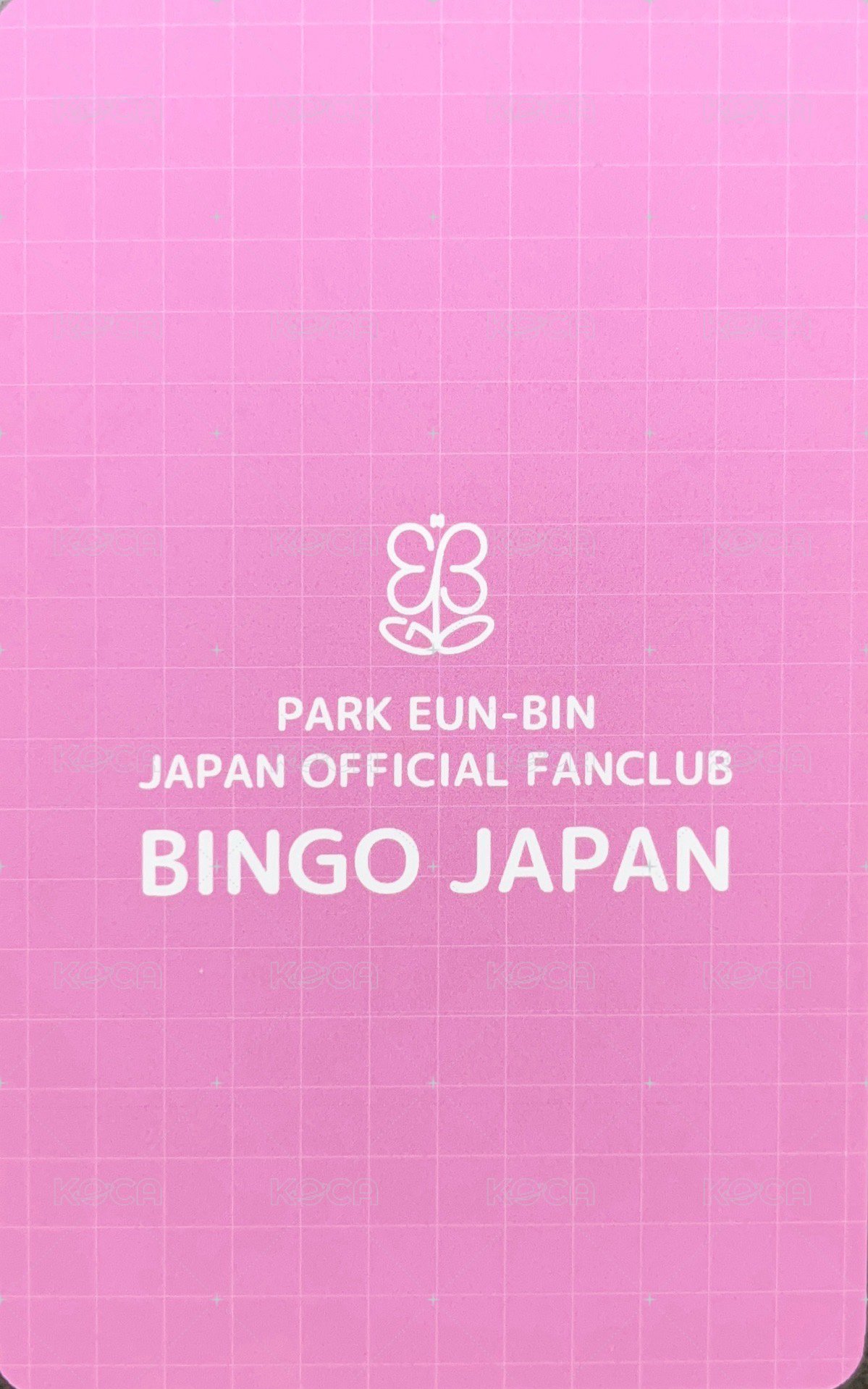 JP FC 會員禮卡  背面