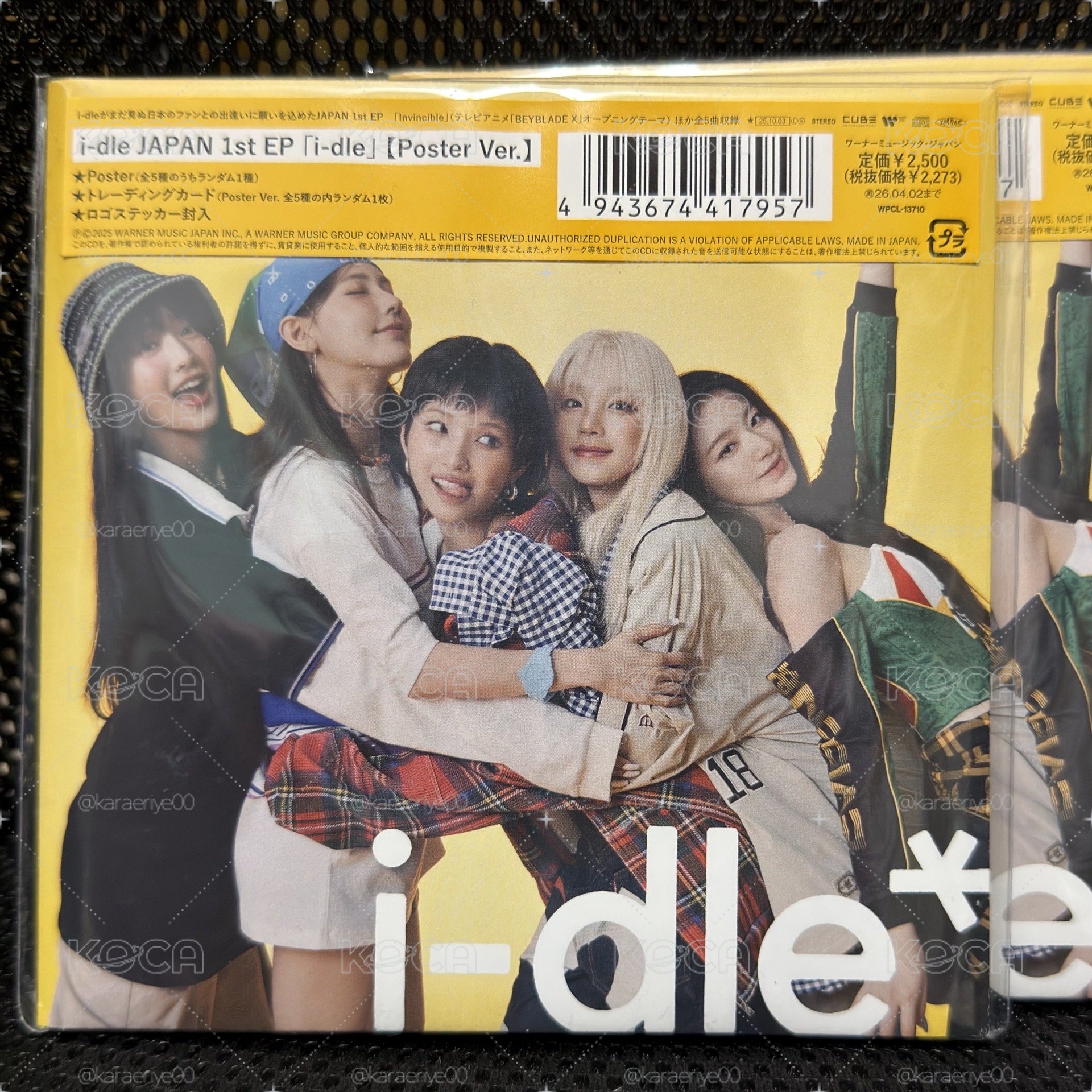 I-dle 日專 Japan 1st EP 海報 JC