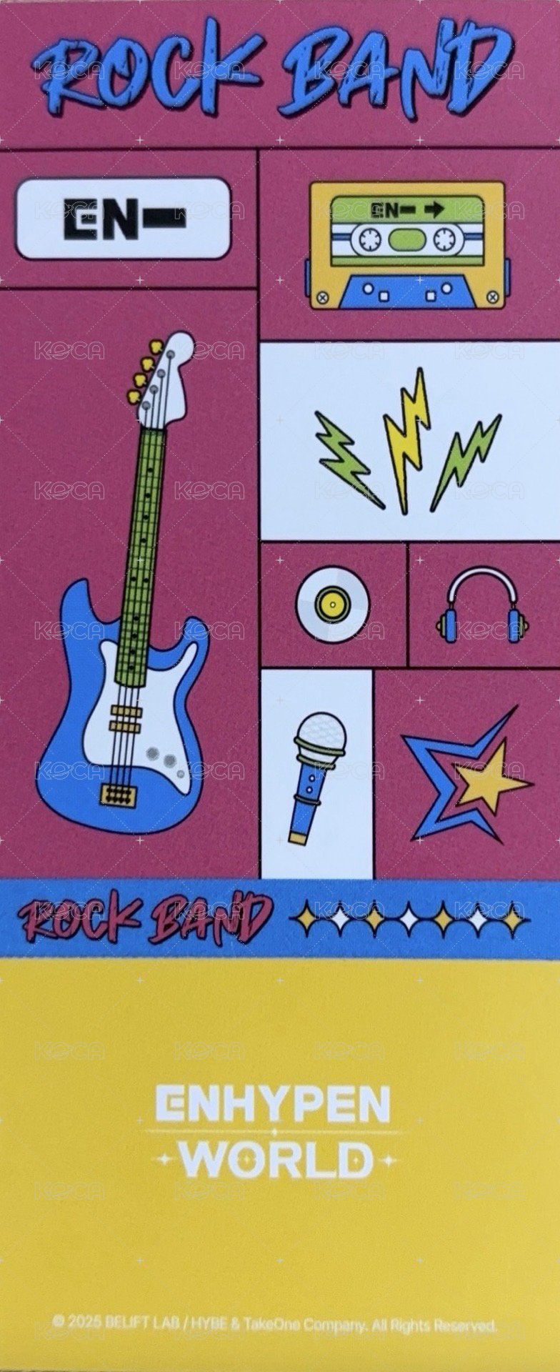 搖滾主題 隨機卡  背面