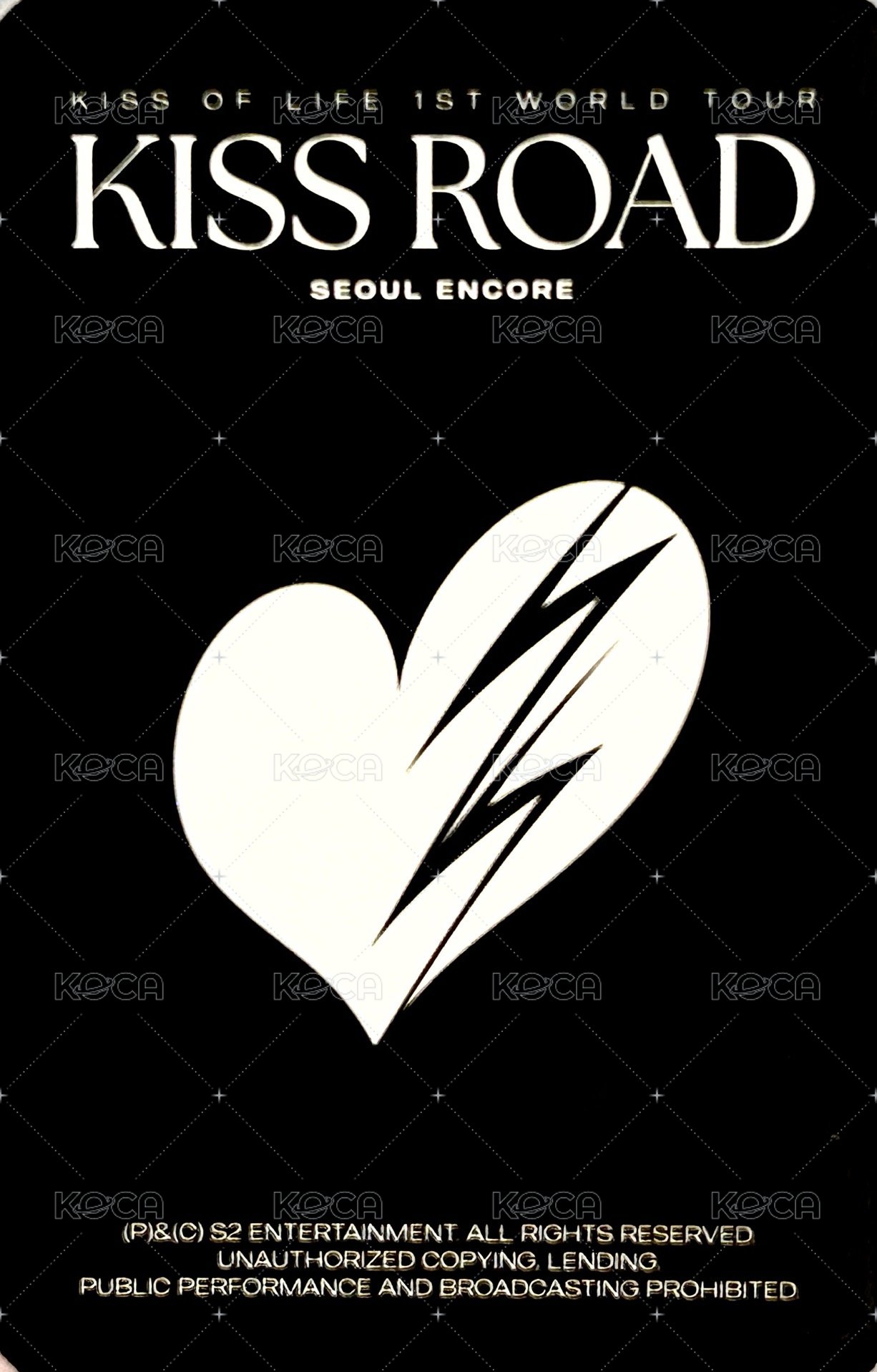 一巡 周邊卡 安可場週風扇卡 背面