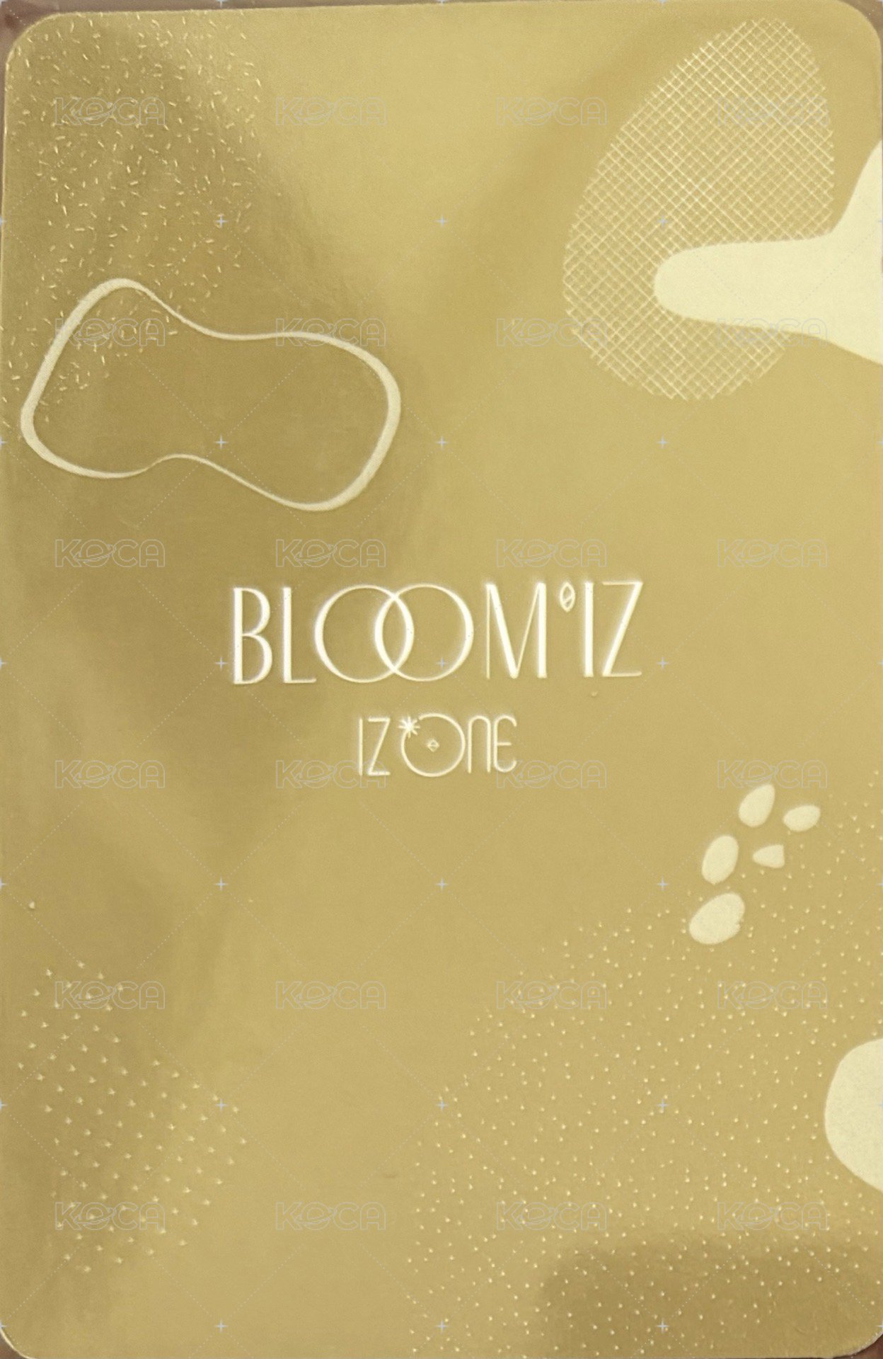 BLOOM*IZ 專輯卡 I AM版 麻花安 背面