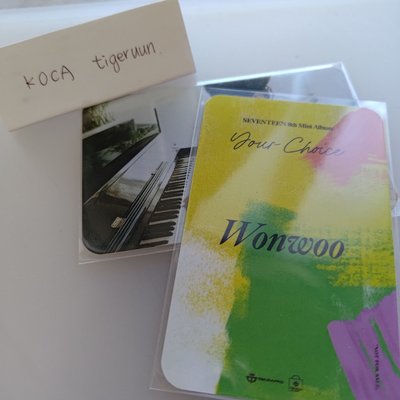 特典 圓佑 小卡 wonwoo 