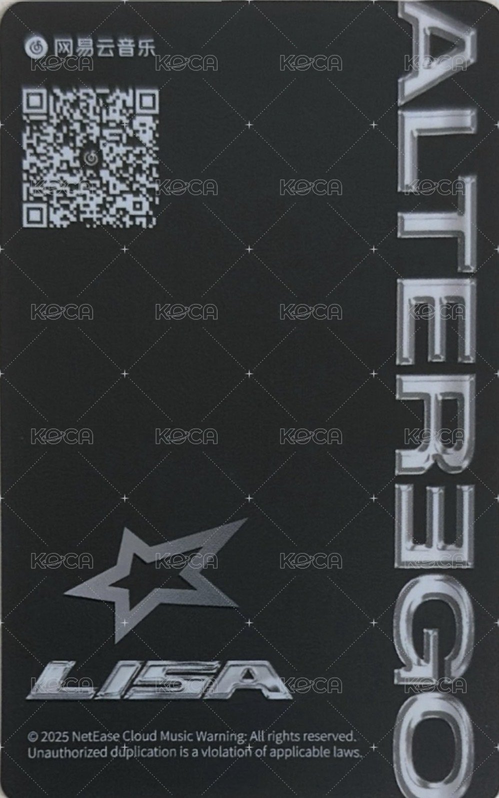 ALTEREGO   網易雲音樂 專輯卡  背面