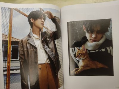 TXT 然竣 時尚男士 雜誌 抱貓封面