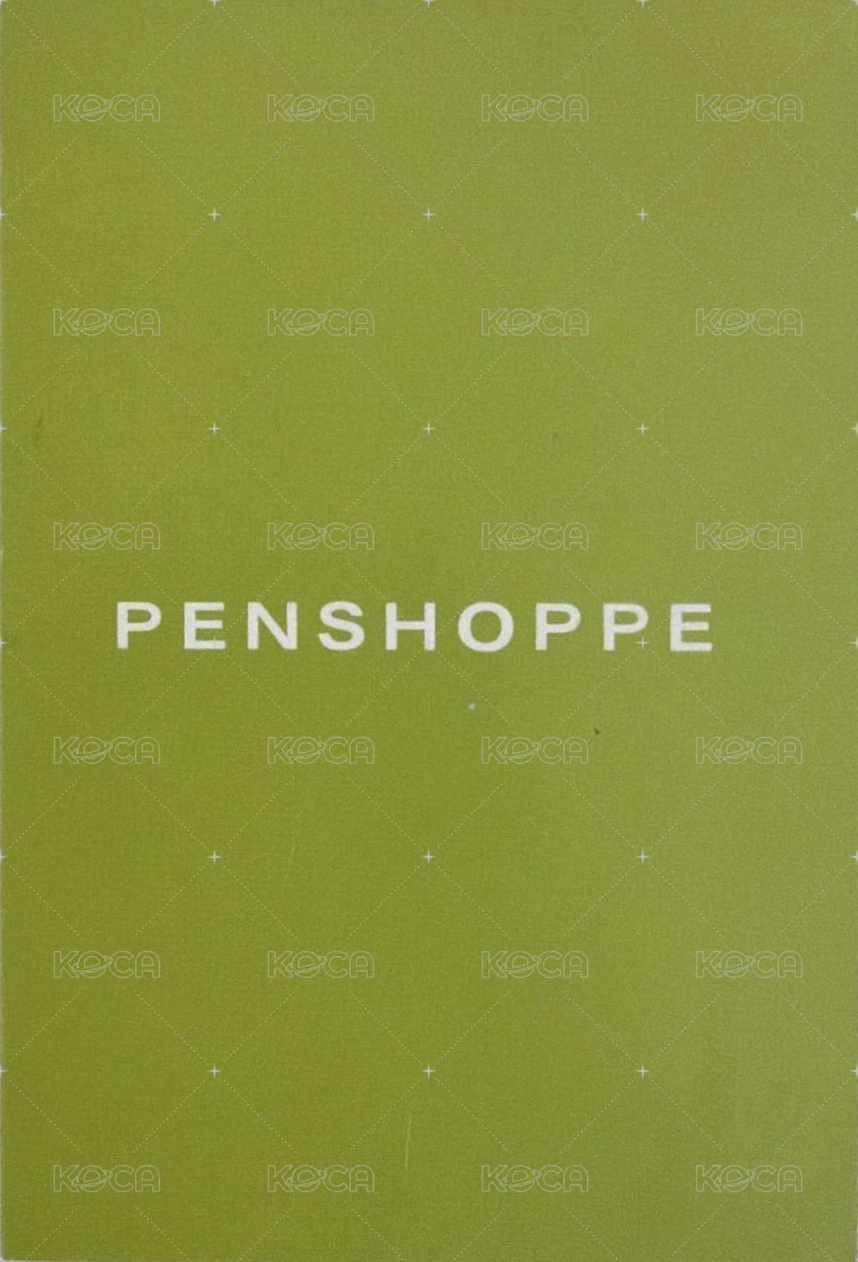 Penshoppe 代言卡  背面