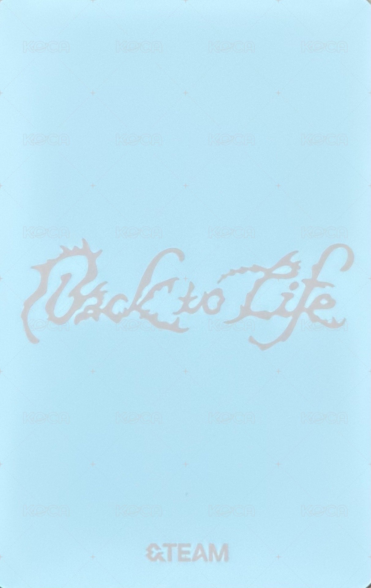 BTL 專輯卡 GAZE ver. B版 背面