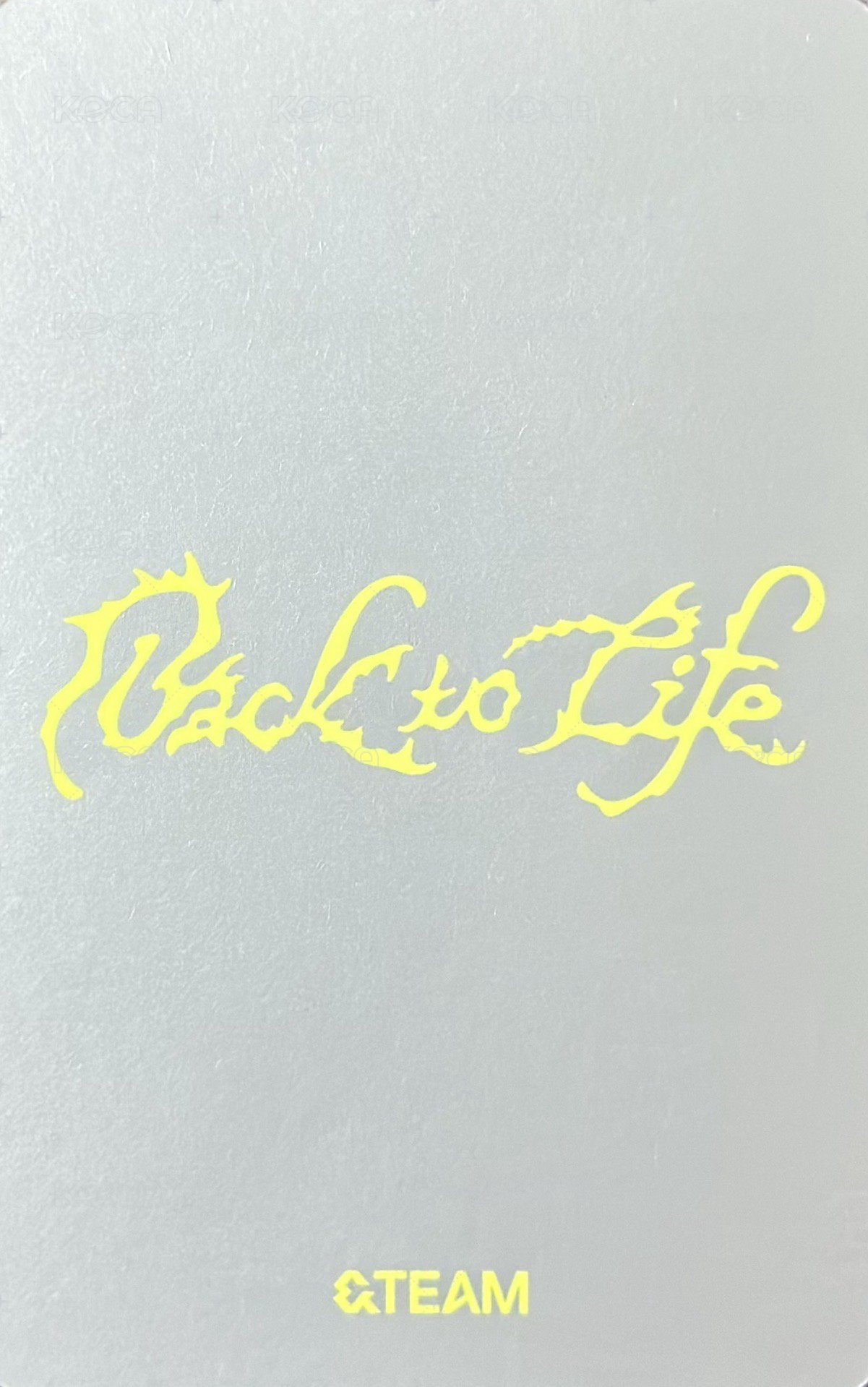 BTL 專輯卡 BREATH ver. A版 背面