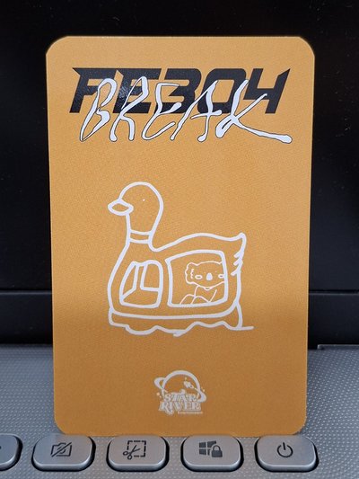 星河 遊樂園裴 塗鴉卡背