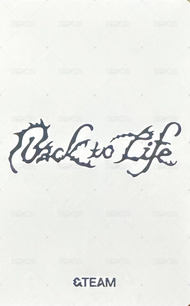 BTL 專輯卡 ROAR ver. B版 背面