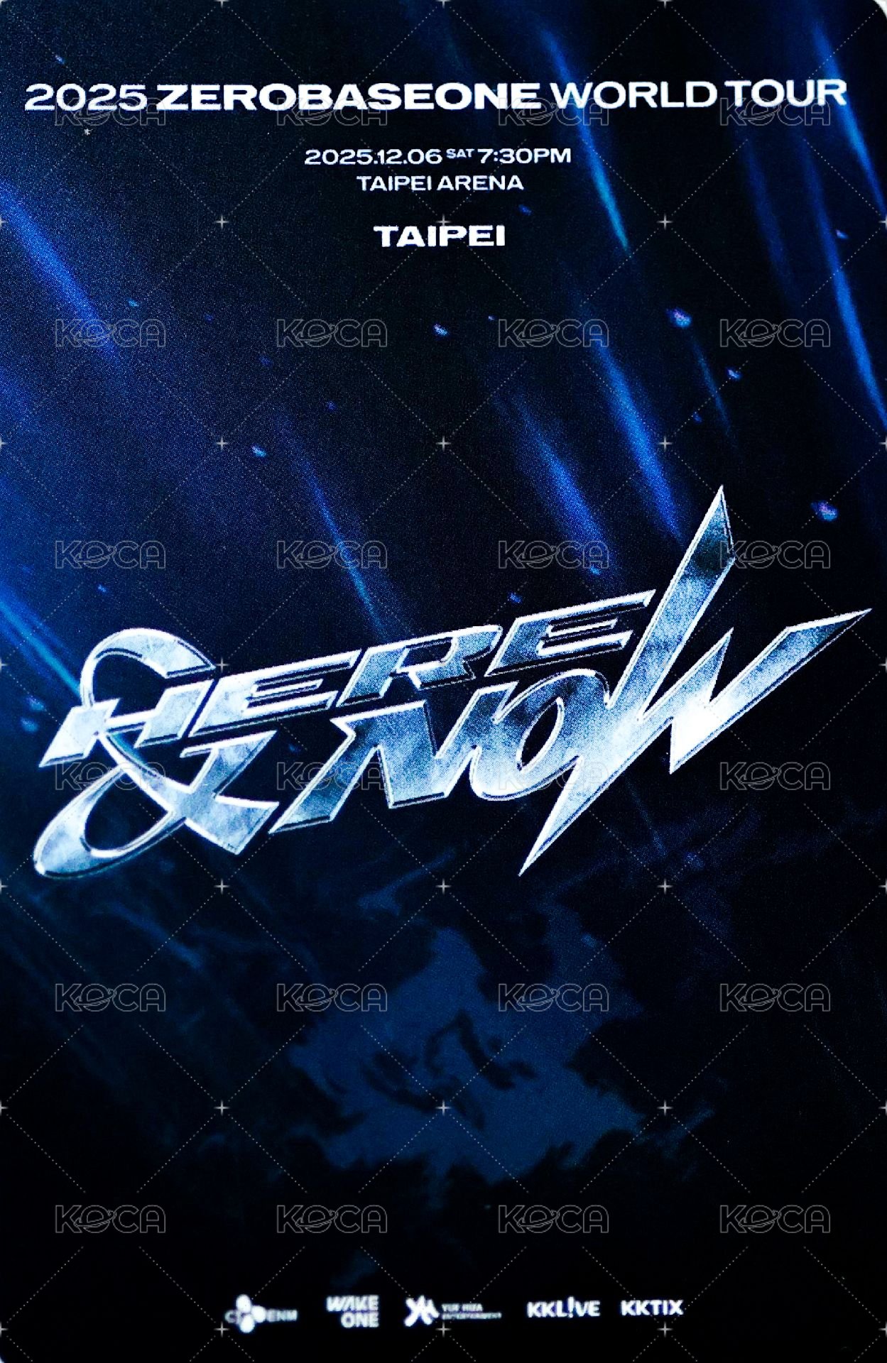 世巡H&N 台北 入場卡 / 場限卡  背面