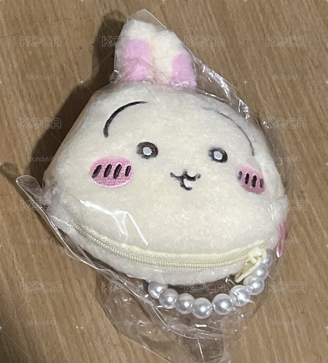 MINISO名創優品Chiikawa吉伊卡哇 櫻花季 小八 毛絨絨零錢包